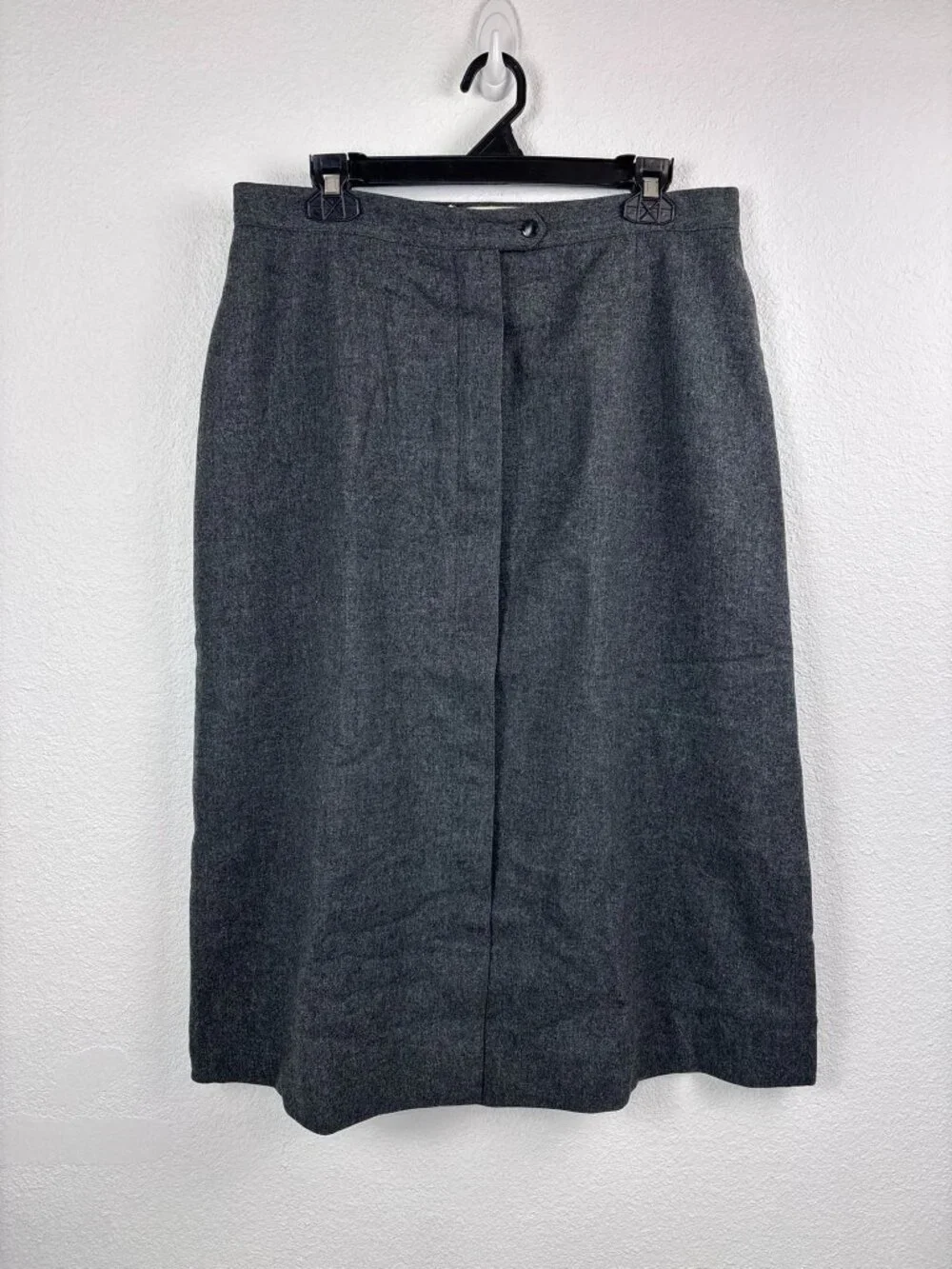 Vintage Pendleton women's 20 grey 100% virgin wool maxi midi skirt cottagecore